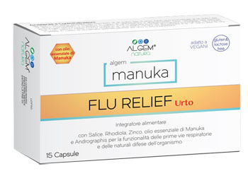 

Manuka Flu Relief Urto Algem 15 Capsule