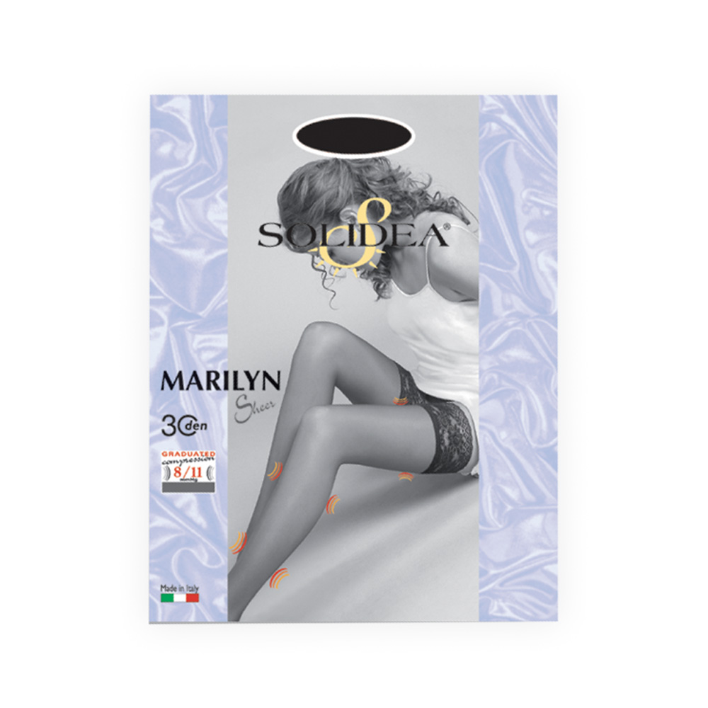 Marilyn 30 Calza Autoreggente Solidea 1 Paio