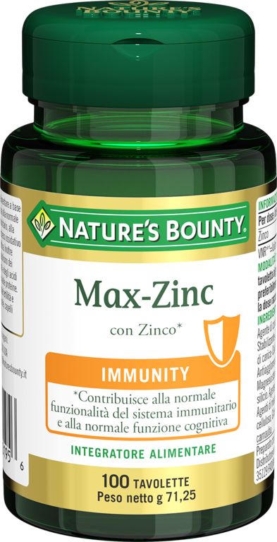 Image of Max-Zinc Nature&#39;S Bounty 100 Tavolette