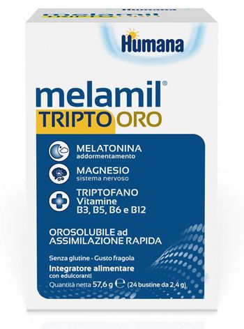 

Melamil Tripto Oro Humana 24 Bustine Orosolubili