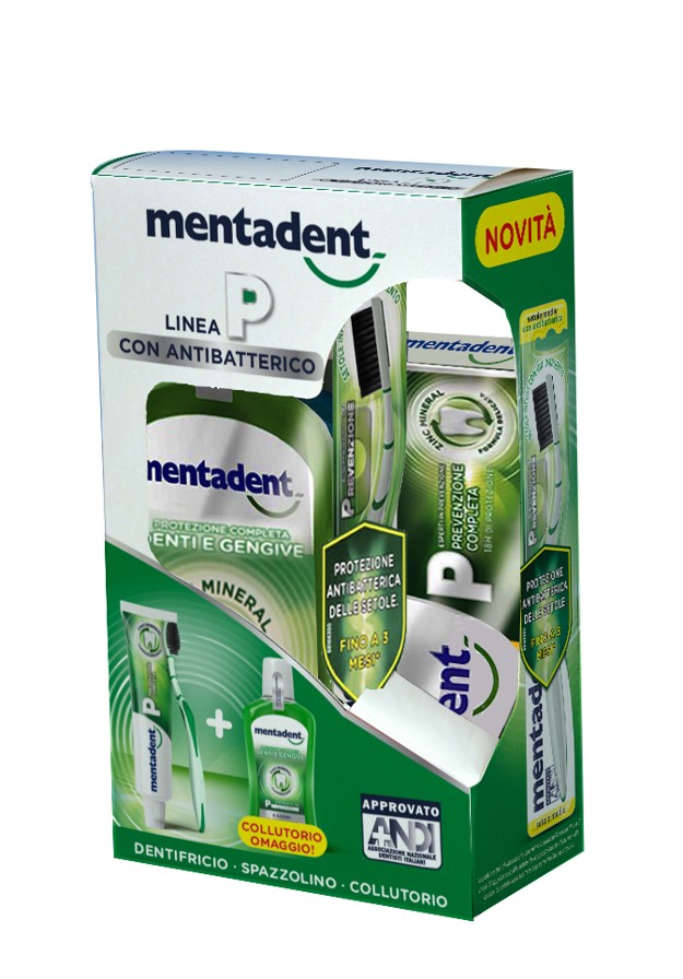 Image of Mentadent P Con Antibatterico Bundle Tripack