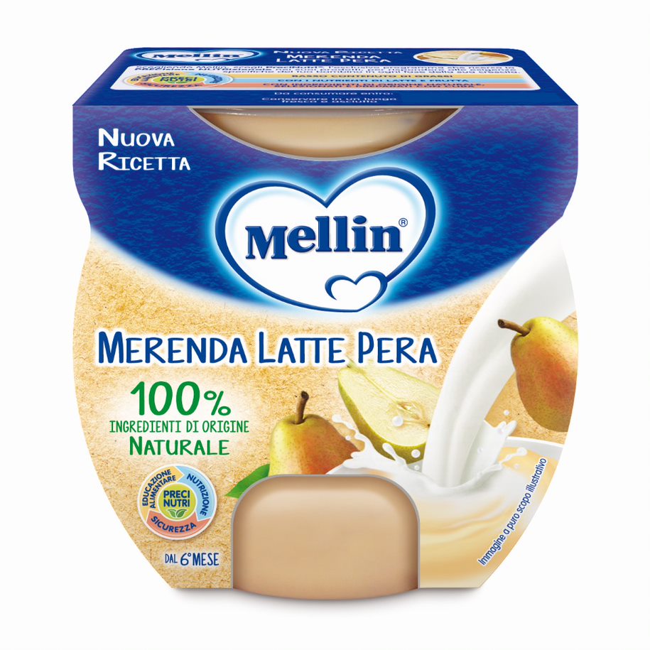 Image of Merenda Latte Pera Mellin 2x100g033