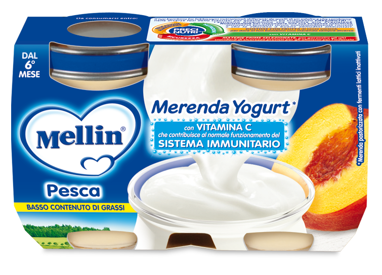 

Merenda Yogurt Pesca Mellin 2x120g