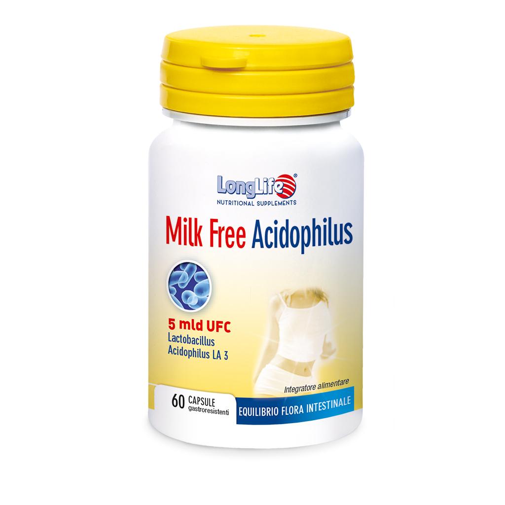 

Milk Free Acidophilus 5 Mld UFC LongLife 60 Capsule