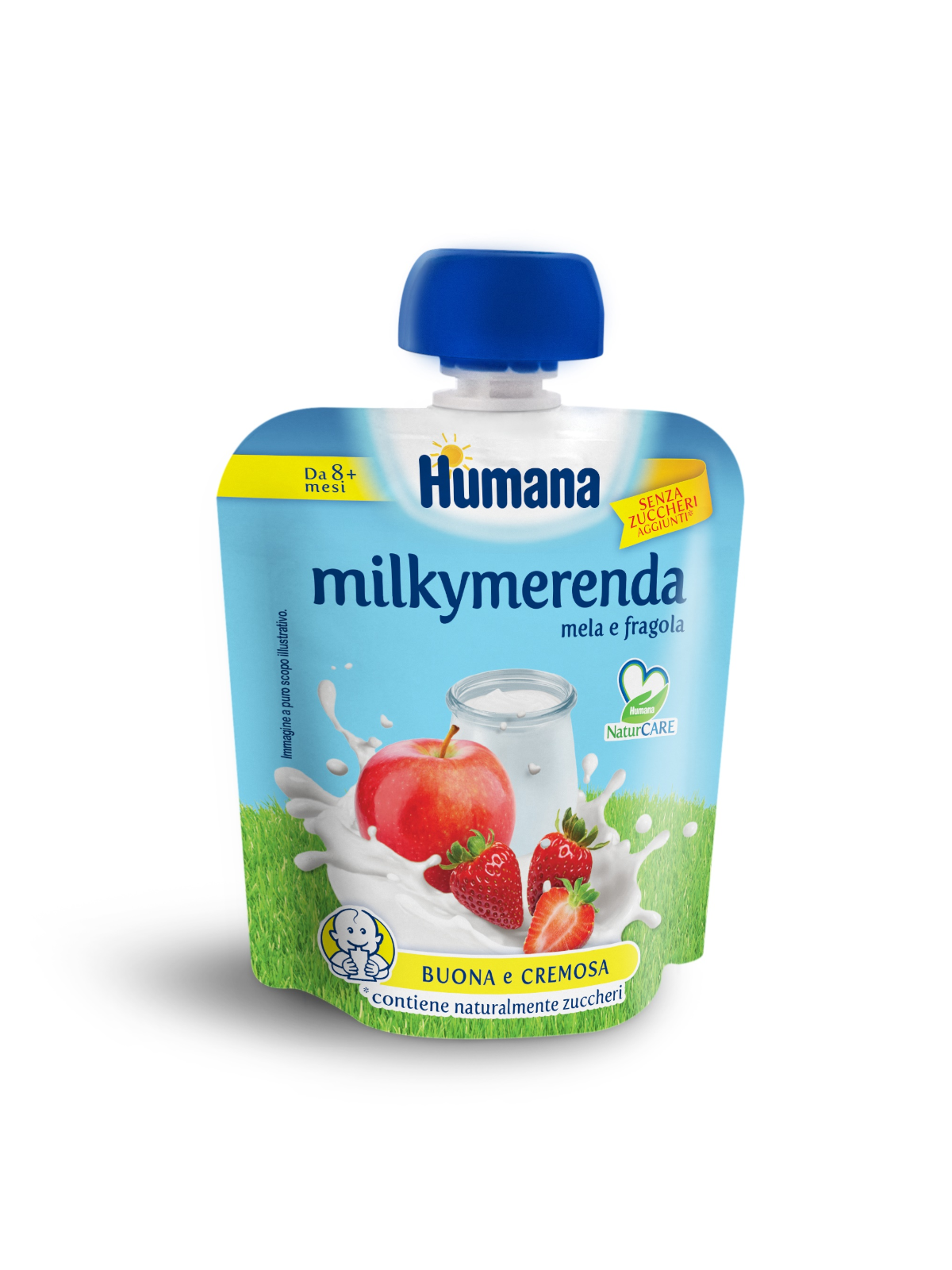 Image of Milkymerenda Mela Fragola Humana 100g033