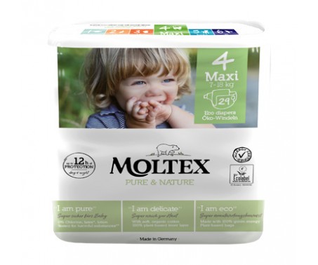 Image of Moltex Pure&Nature Maxi Taglia 4 (7-18kg) Ontex 29 Pannolini Ecologici