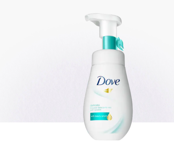 Image of Mousse Detergente Viso Delicata Dove 160ml