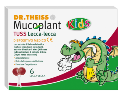 Image of Mucoplant Kids Tuss Lecca-Lecca Dr. Theiss 6 Pezzi