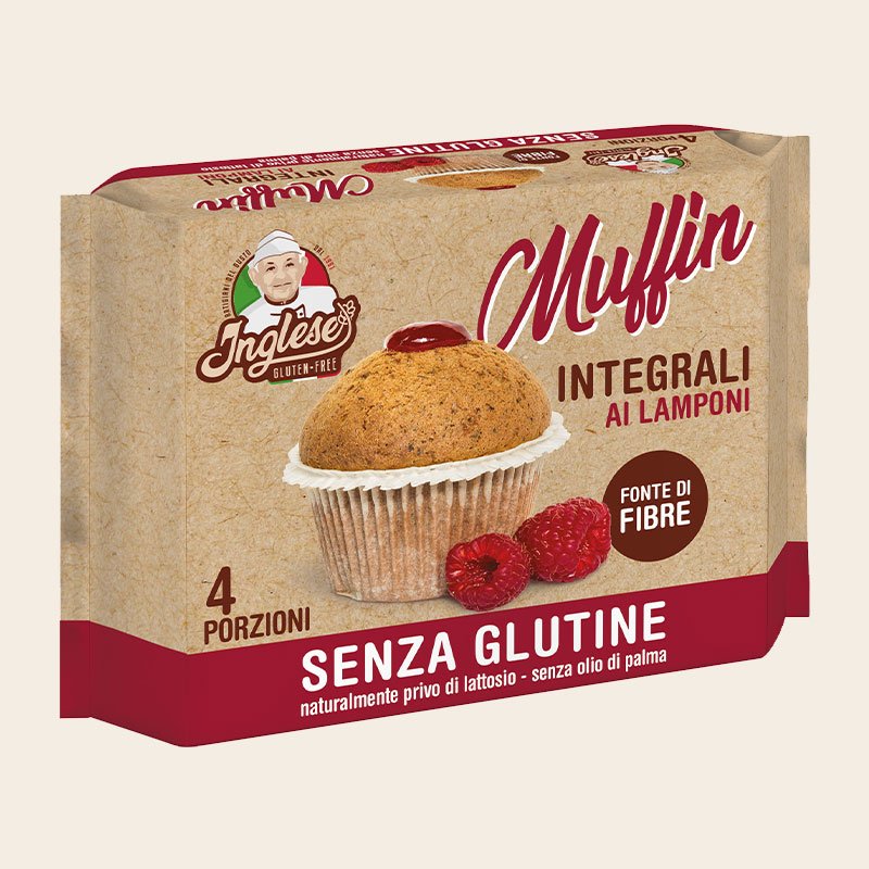 

Muffin Integrali Ai Lamponi Inglese 185g