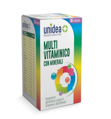 

MULTIVITAMINICO CON MINERALI unidea 30 Compresse