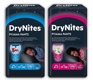 

Mutandine Assorbenti Drynites® Girls 4-7 Anni 16 Pezzi