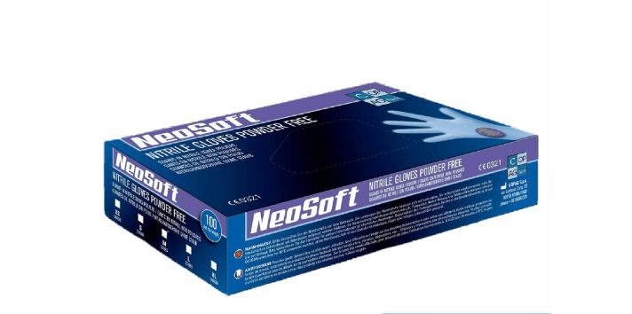 

Guanti Nitrile Bianco Misura M NeoSoft 100ml