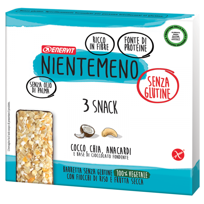 

Nientemeno Cocco Chia Anacardi Enervit 3 Snack