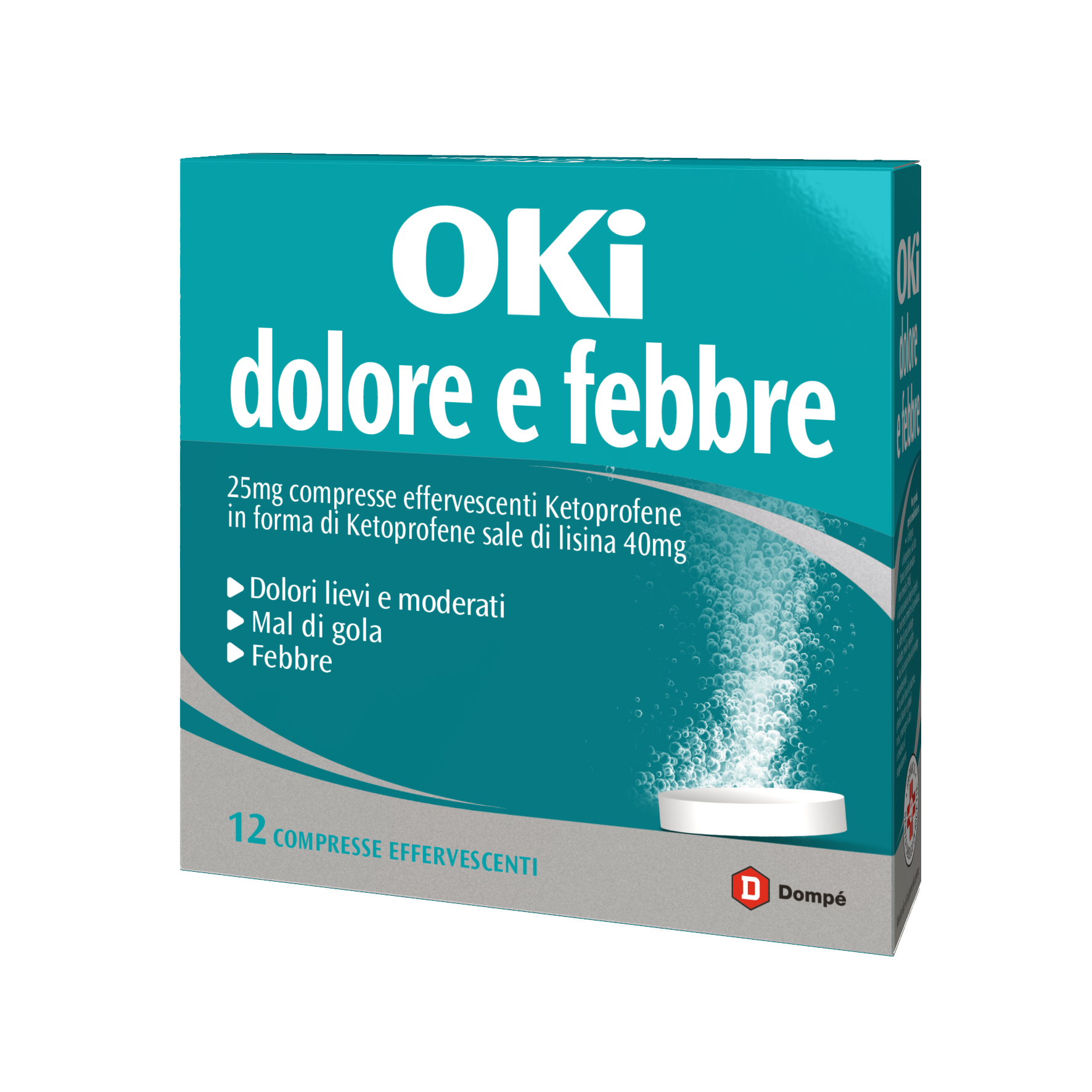 Image of Oki Dolore E Febbre Dompé 12 Compresse Effervescenti