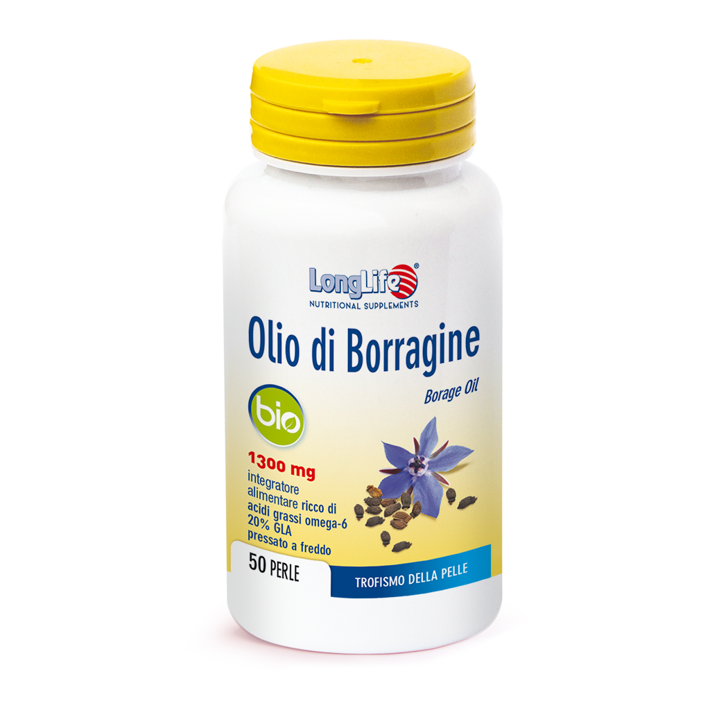 

Olio di Borragine Bio 1300mg LongLife 50 Perle