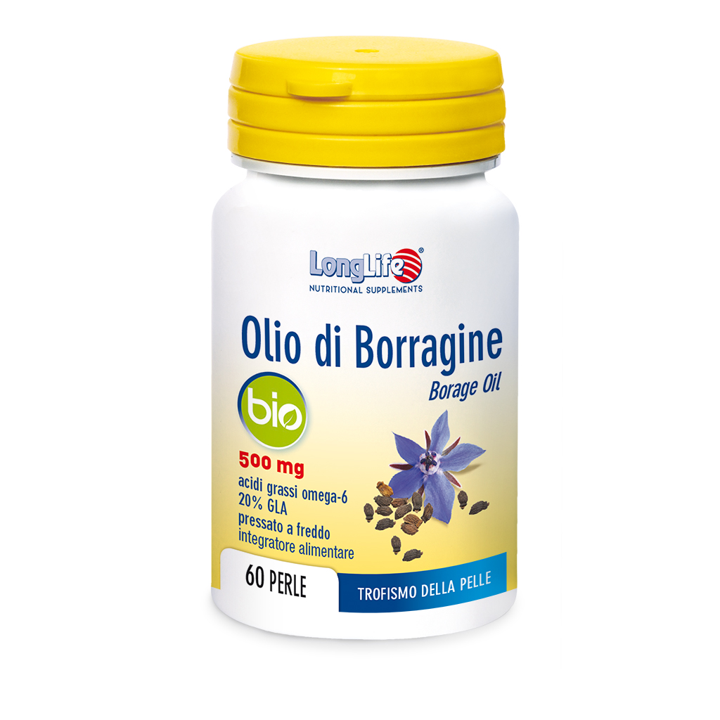 Image of Olio di Borragine Bio 500mg LongLife 60 Perle