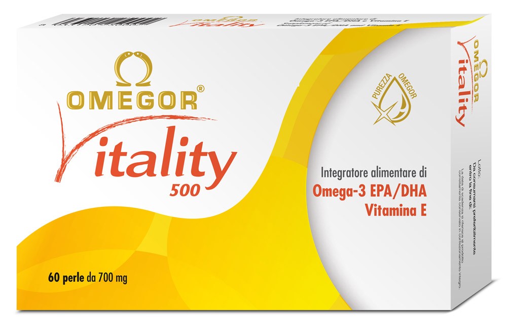 Image of Omegor Vitality 500 Integratore Alimentare 60 Perle 910892874