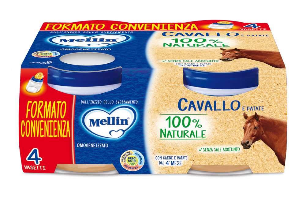 Image of Omogeneizzato Di Carne Cavallo Mellin 4x80g033