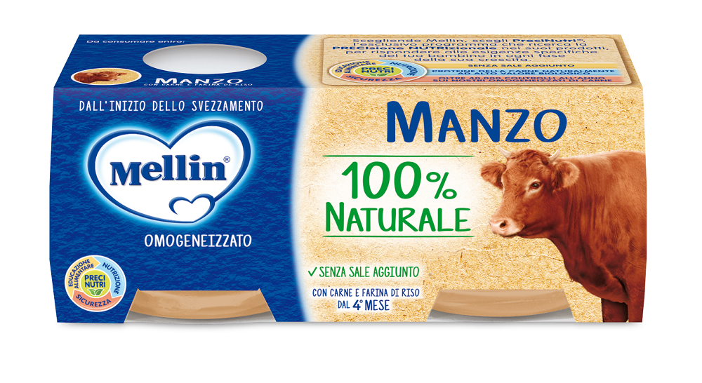 Image of Omogeneizzati Di Carne Manzo Mellin 2x80g033