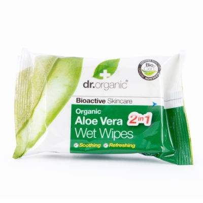 

Aloe Vera Salviette Dr. Organic 20 Pezzi