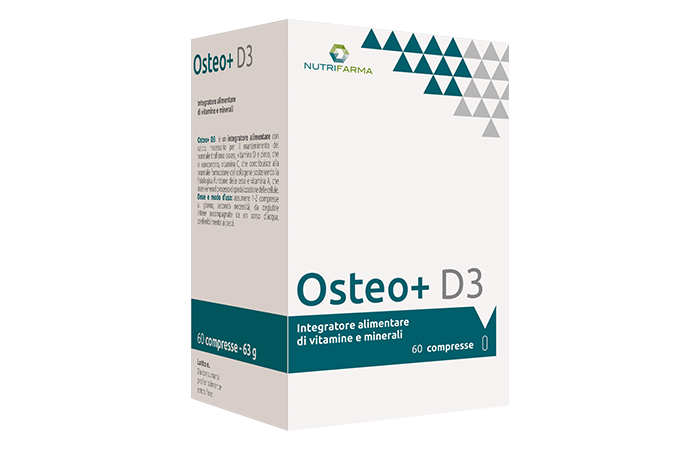 Image of Osteo+ D3 NutriFarma by Aqua Viva 60 Compresse033