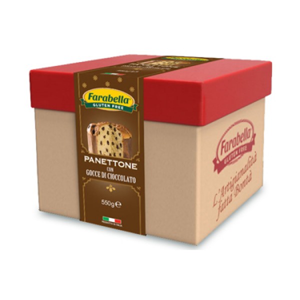 Panettone Con Gocce Di Cioccolato Farabella® 550g