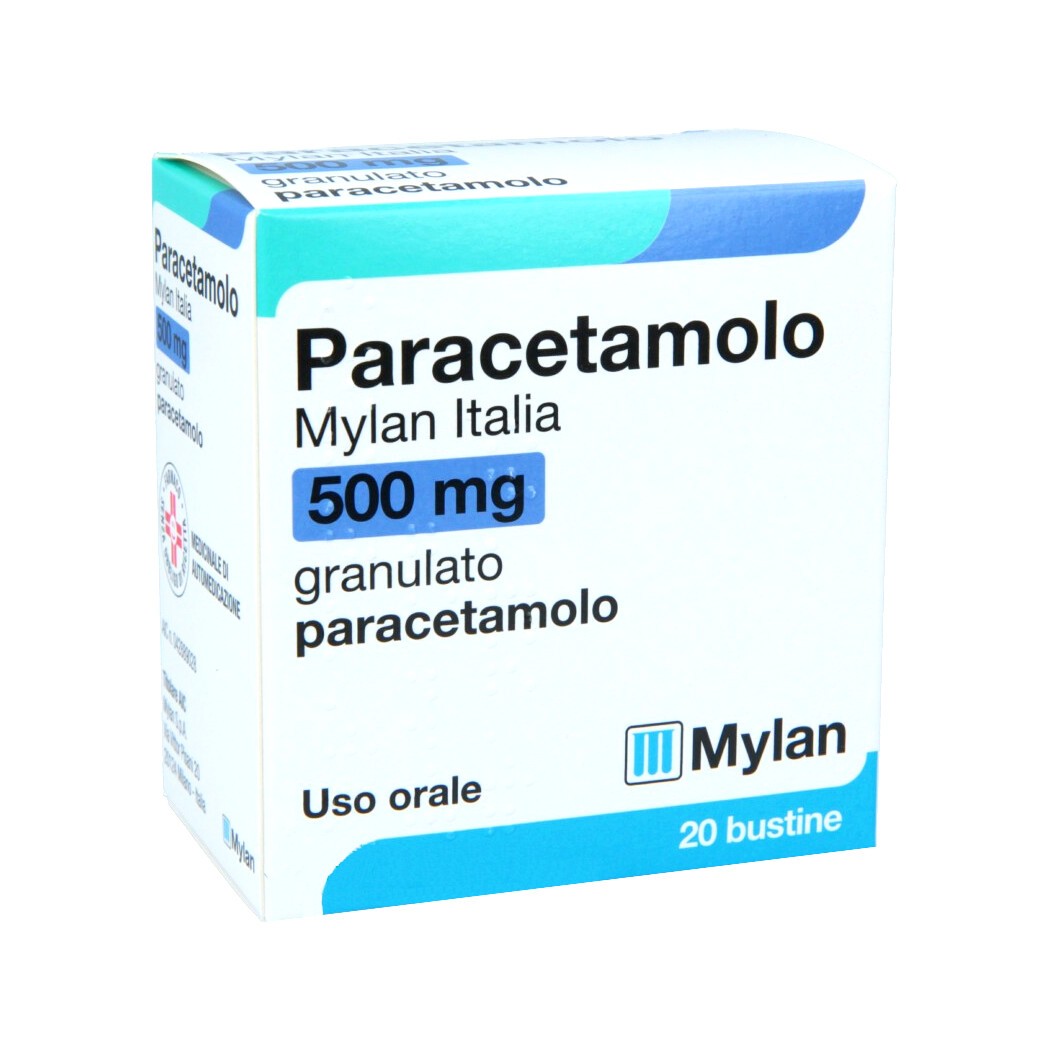 

Paracetamolo 500mg Mylan 20 Bustine