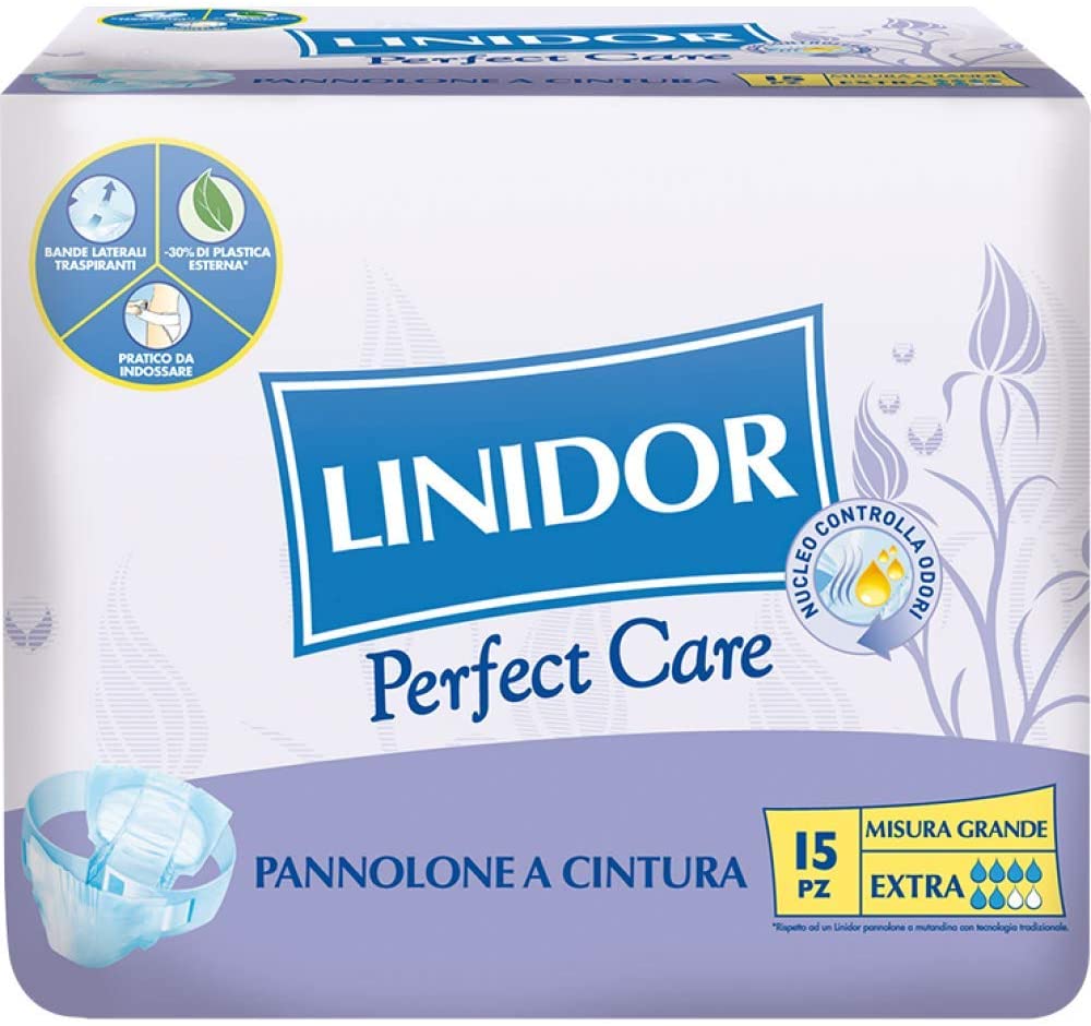 

Perfect Care Pannoloni a Cintura Linidor Misura Grande Extra15 Pezzi