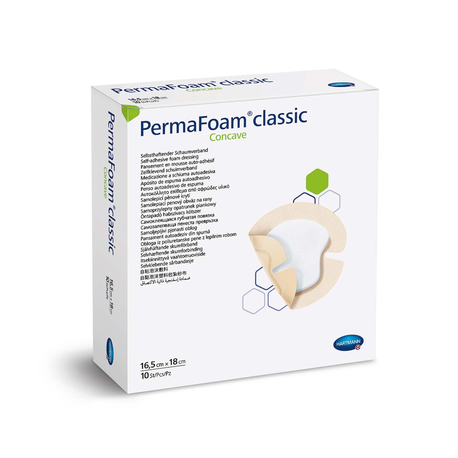 Image of PermaFoam Classic Concave 16,5x18 Hartmann 10 Pezzi033