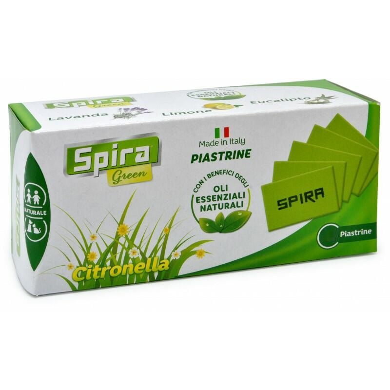 Piastrine Citronella Spira Green 24 Pezzi