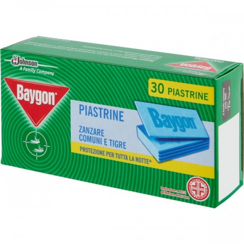 

Piastrine Zanzare Comuni E Tigre Baygon® 30 Pezzi