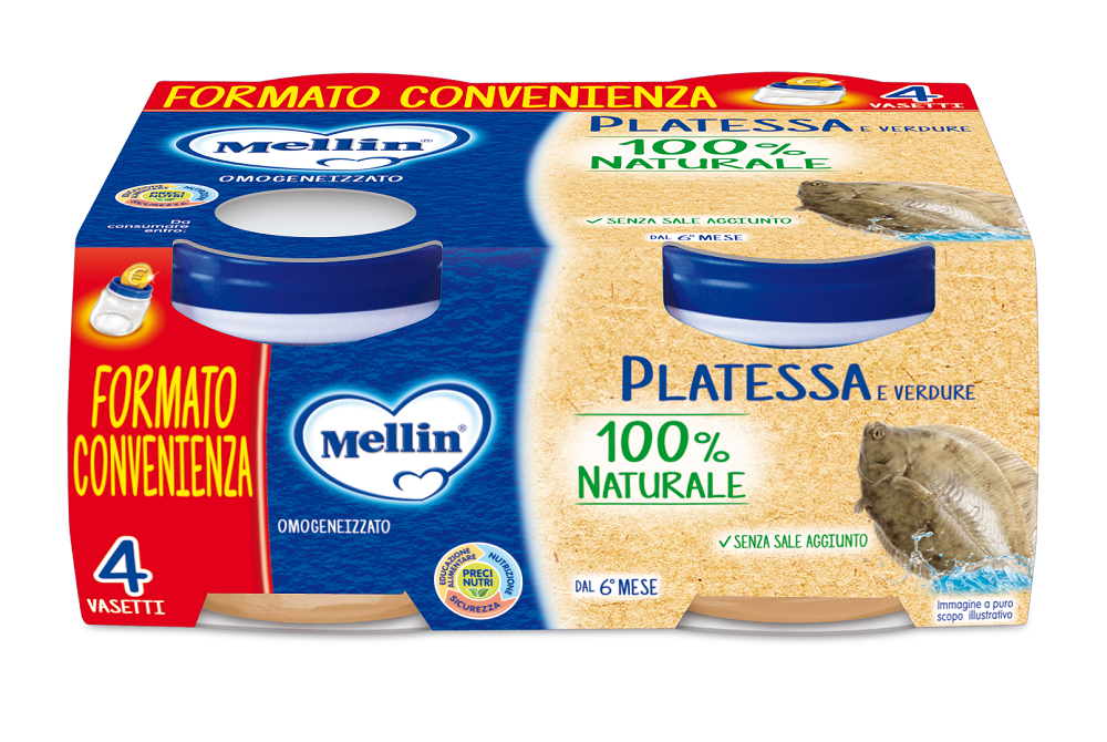 

Platessa E Verdure Mellin 4x80g