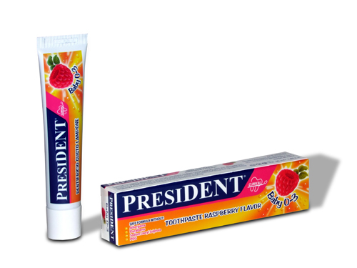 

PresiDent Baby 0-3 Dentifricio Lampone 75ml