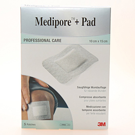 Image of Medipore+pad Med 10x15cm 5pz 930133842