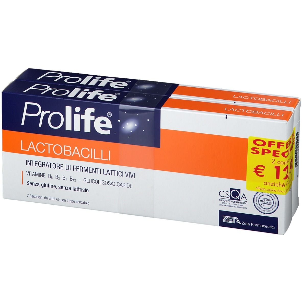 

Prolife Lactobacilli Bipack Zeta Farmaceutici 14x8ml