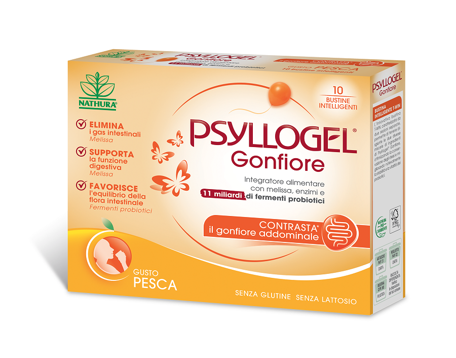 Psyllogel Gonfiore Nathura Pesca 10 Bustine