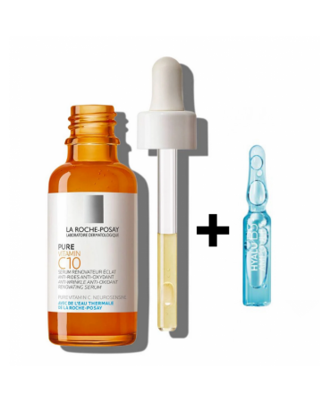 

Pure Vitamin C10 Siero + Ampolla Hyalu B5 La Roche Posay