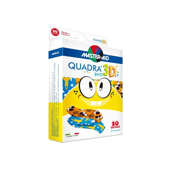 Image of Quadra 3D Boys Master-Aid 20 Pezzi