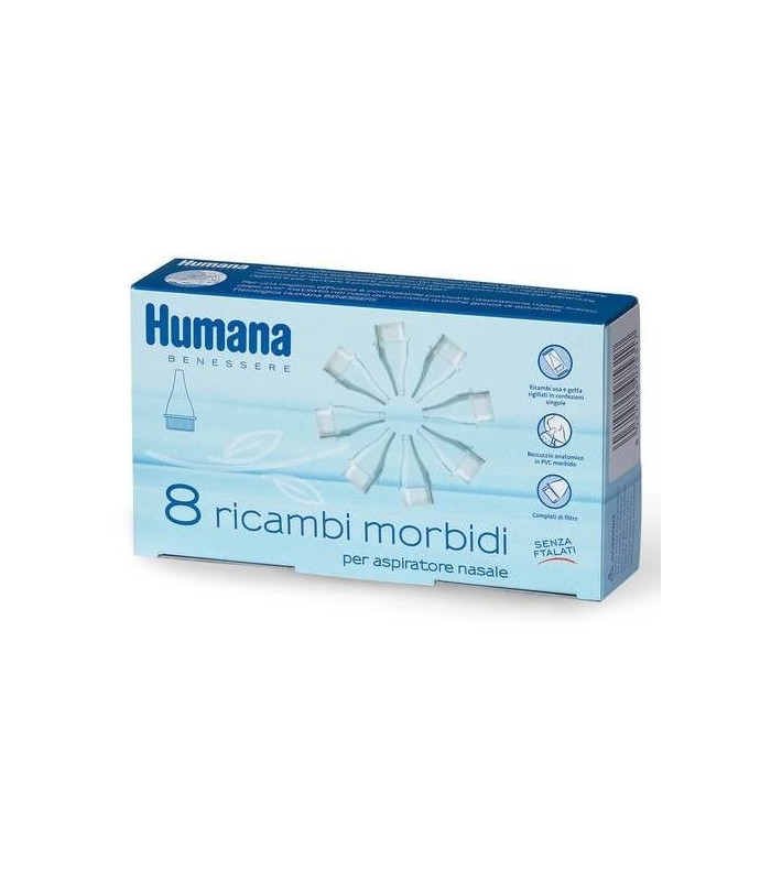 

Aspiratore Nasale Humana Benessere 8 Ricambi Morbidi