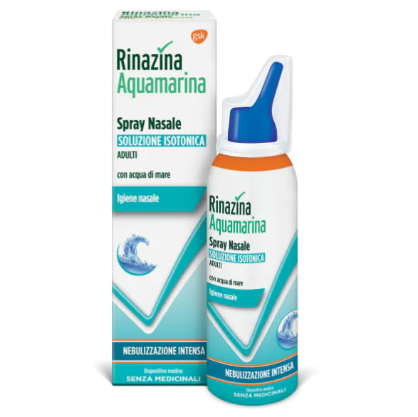 

Rinazina Aquamarina Spray Nasale Isotonico Nebulizzazione Intensa 100ml