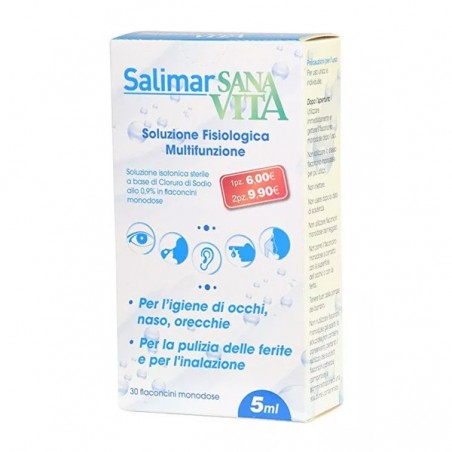 Image of Salimar Soluzione Fisiologica SanaVita 30 Flaconcini Da 5ml033