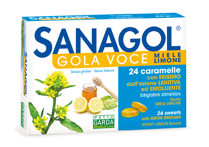 

SANAGOL GOLA VOCE MIELE LIMONE Phyto Garda 24 Caramelle