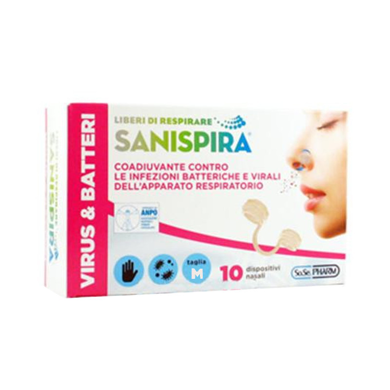 

Sanispira® Virus & Batteri Taglia M 10 Pezzi