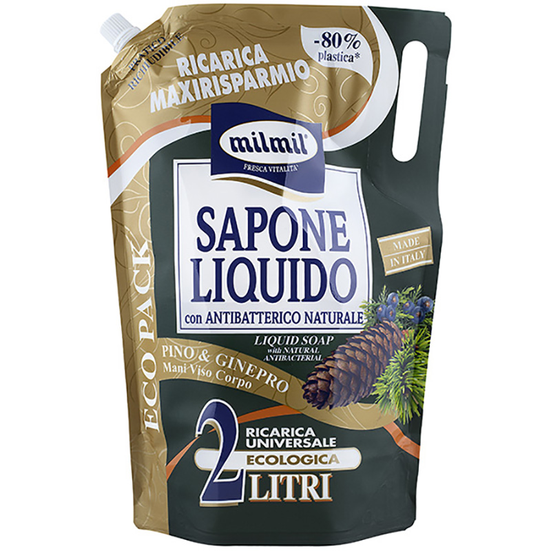 

Sapone Liquido Pino & Ginepro Ecoricarica Mil Mil 2L