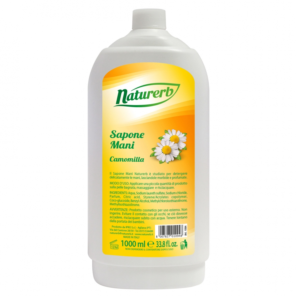 

Sapone Mani Alla Camomilla Naturerb 1000ml