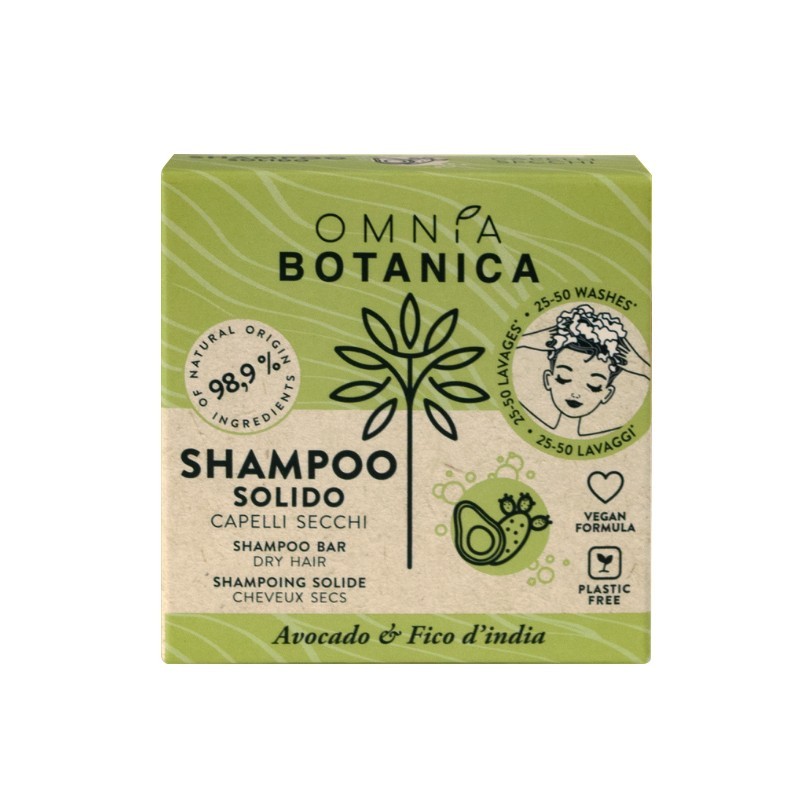 

Shampoo Solido Capelli Secchi OMNIA BOTANICA 50g