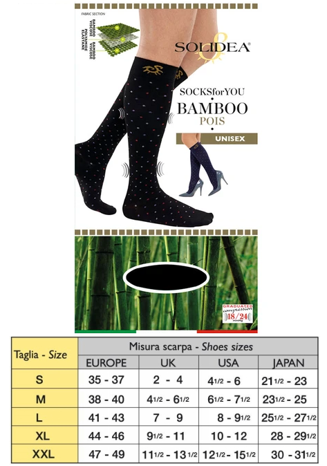 Image of Socks For You Bamboo Pois Solidea Grigio Taglia S033