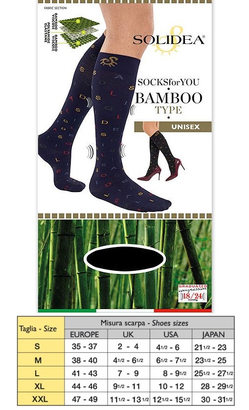 Socks For You Bamboo Type Solidea Blu Navy Taglia L