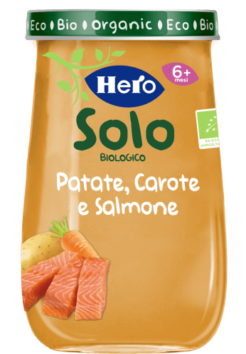 Image of Omogeneizzato Patate Carote e Salmone Hero 190g033