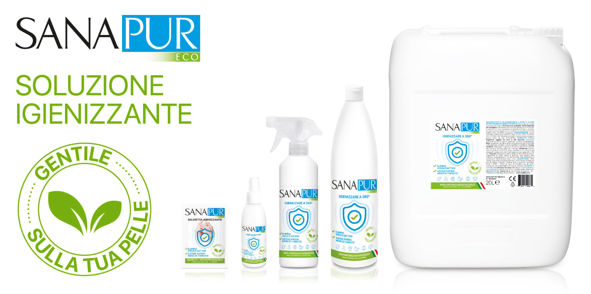 Image of Soluzione Igienizzante Sanapur Eco 500ml